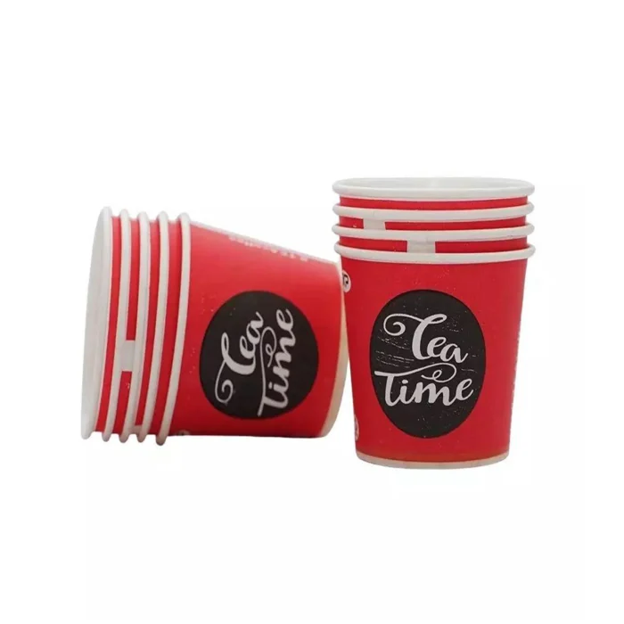 130ml Red Coffee Time (Pack of 100)