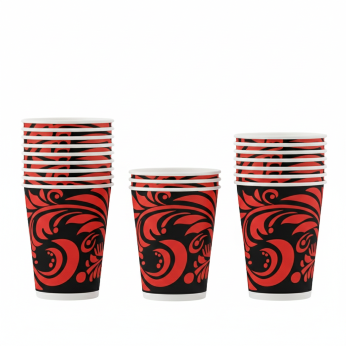 200ml Red Dragon Paper Cups  (Pack of 100)